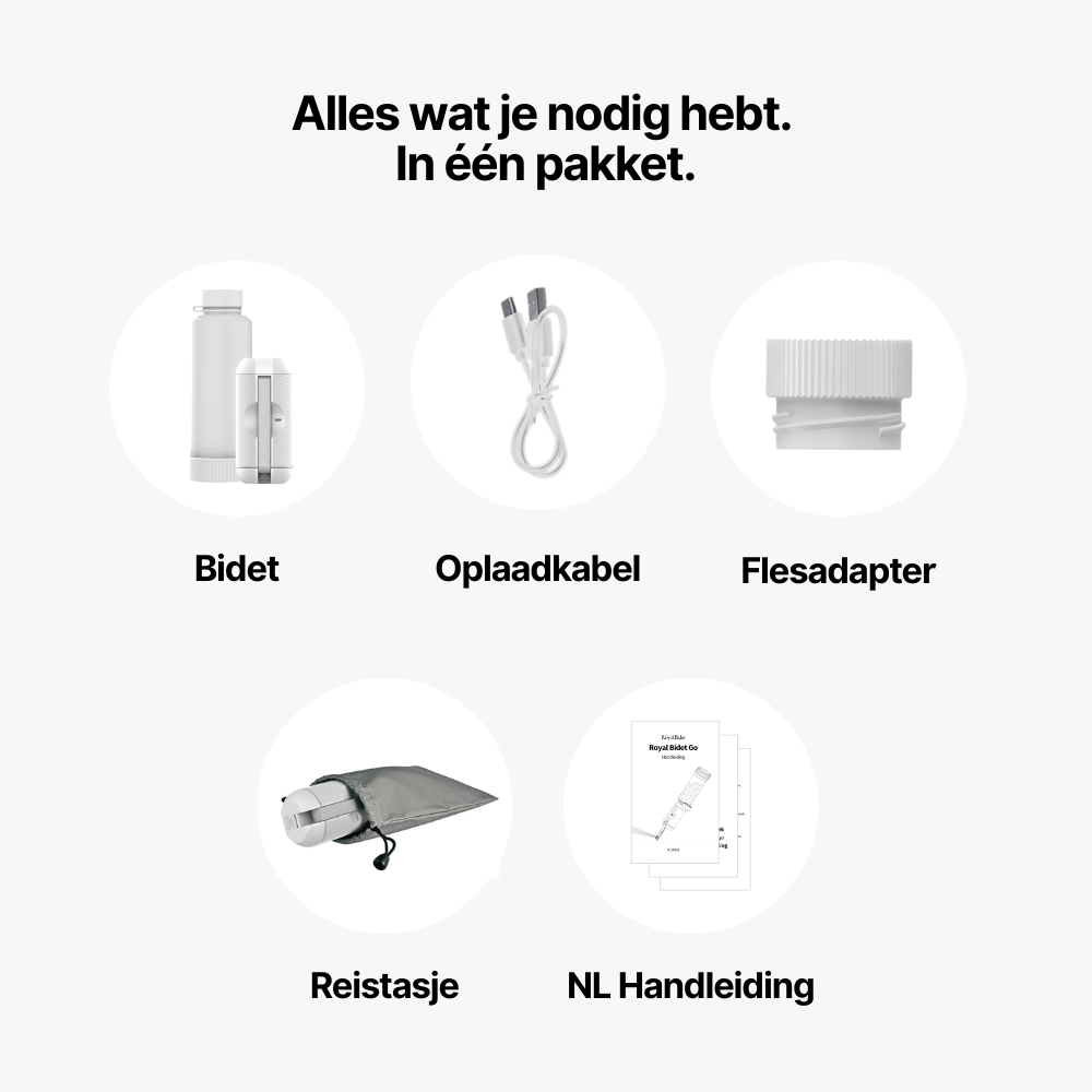Royal Bidet Go - Elektrisch Reisbidet